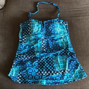 Lands’ End Bandeau tankini top